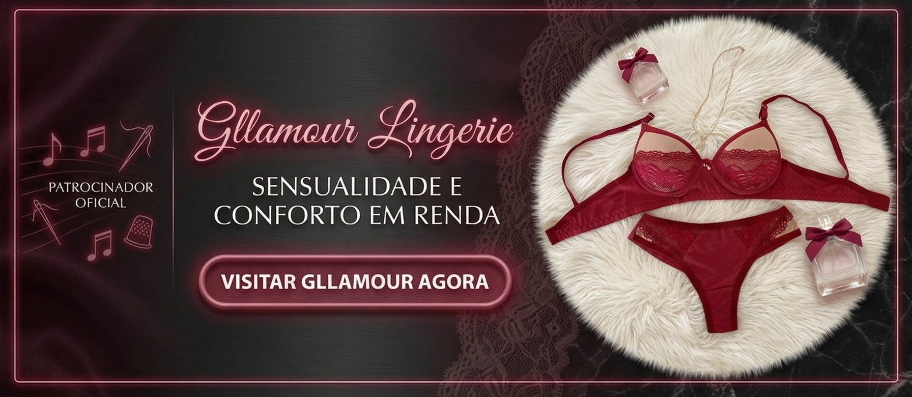 Gllamour Lingerie - Patrocinador Oficial